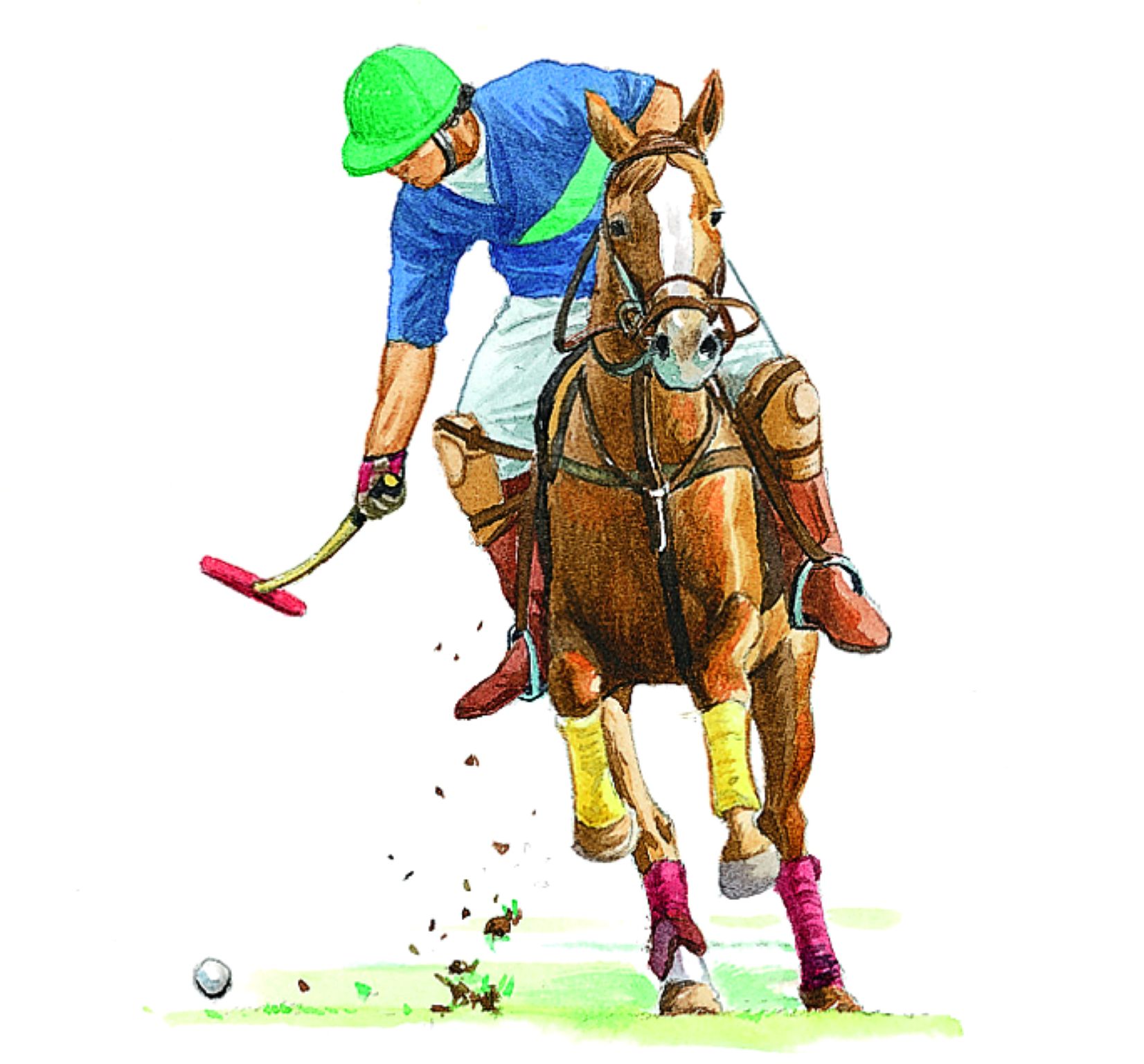 un joueur de polo