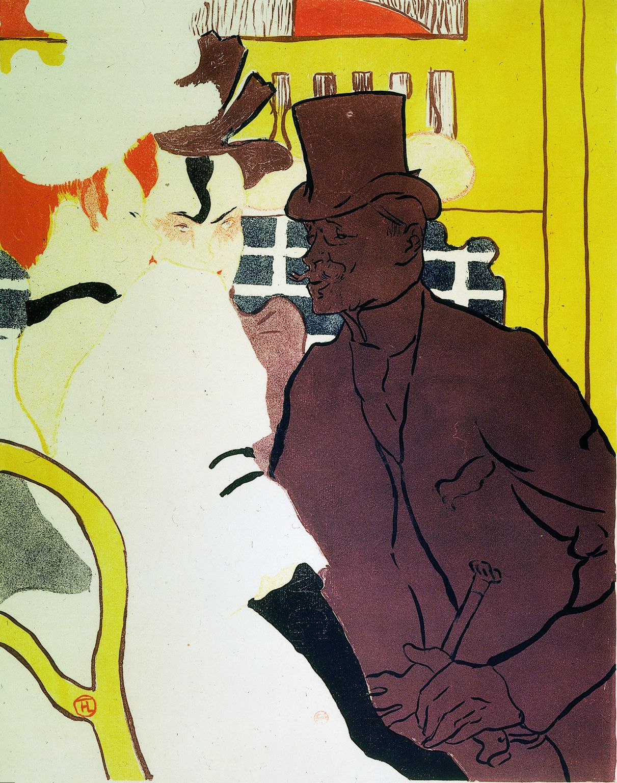 une lithographie d’Henri de Toulouse-Lautrec : l’Anglais au Moulin-Rouge (1892)