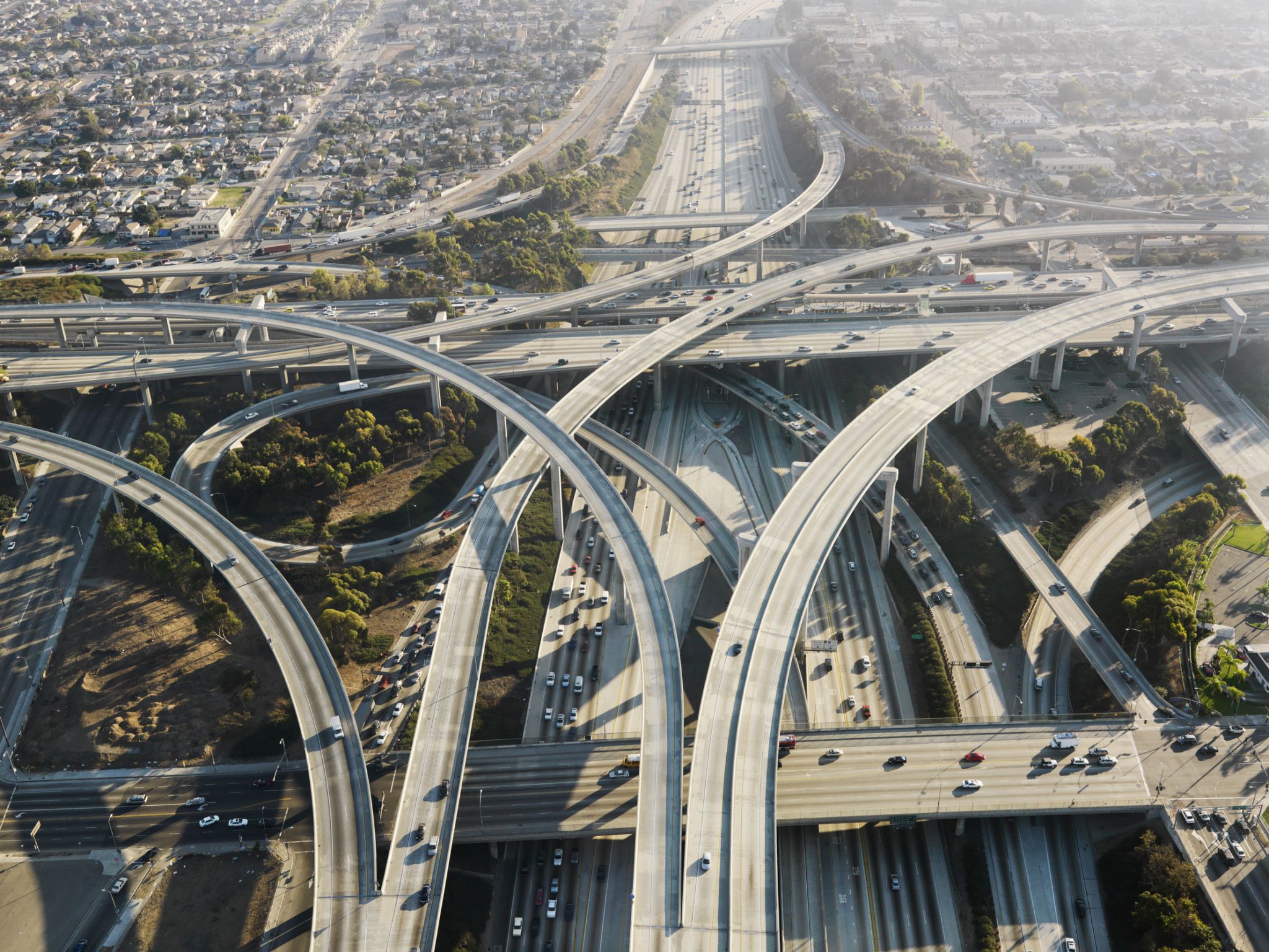 échangeur autoroutier à Los Angeles, États-Unis