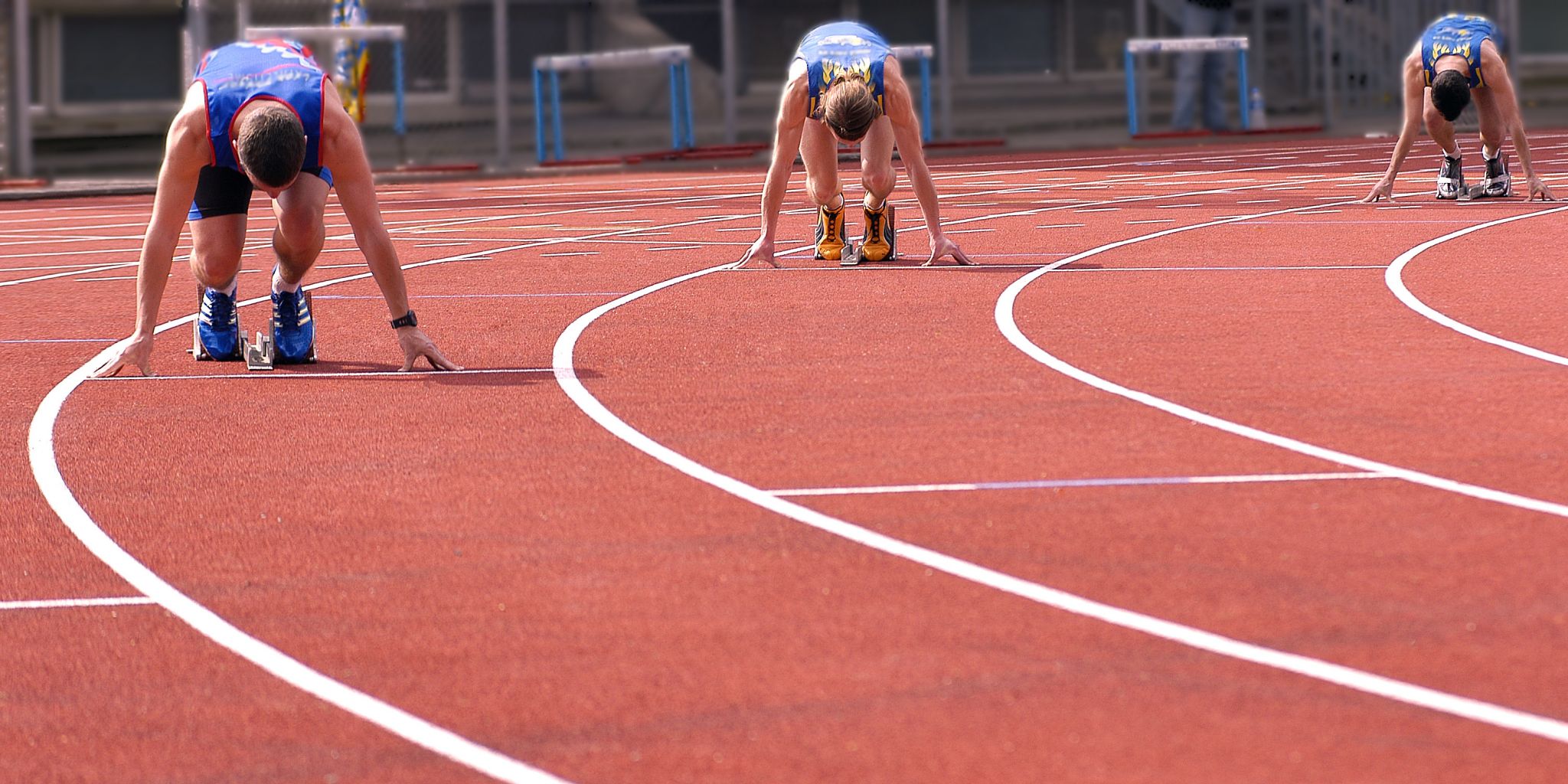 des concurrents au départ d’une course