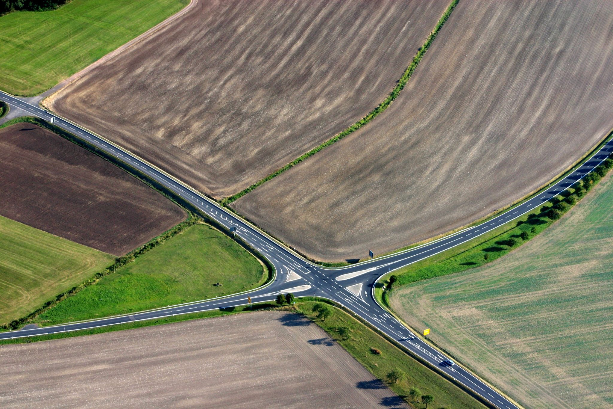 une intersection de routes