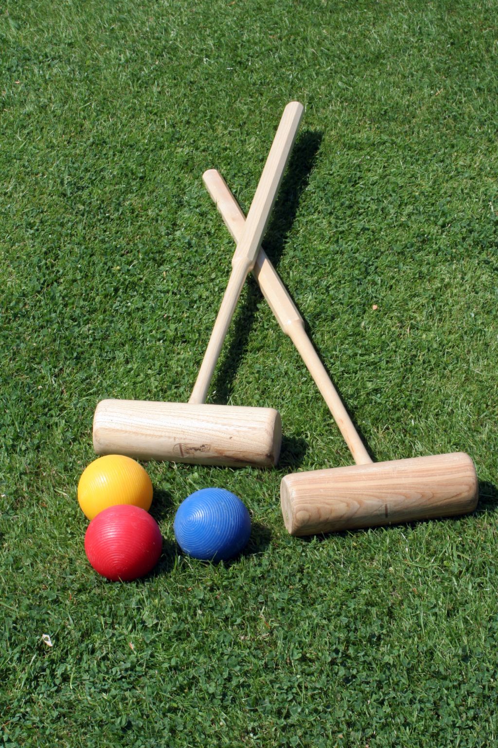 un jeu de croquet