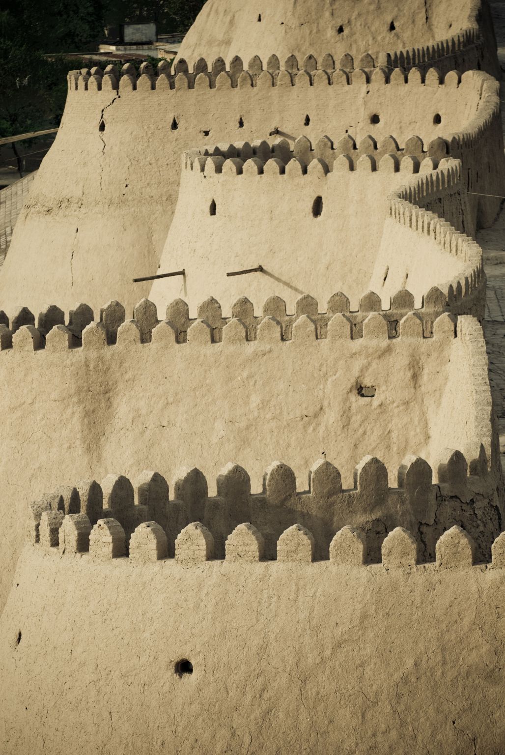 mur d’enceinte de la citadelle de Khiva (Ouzbékistan)