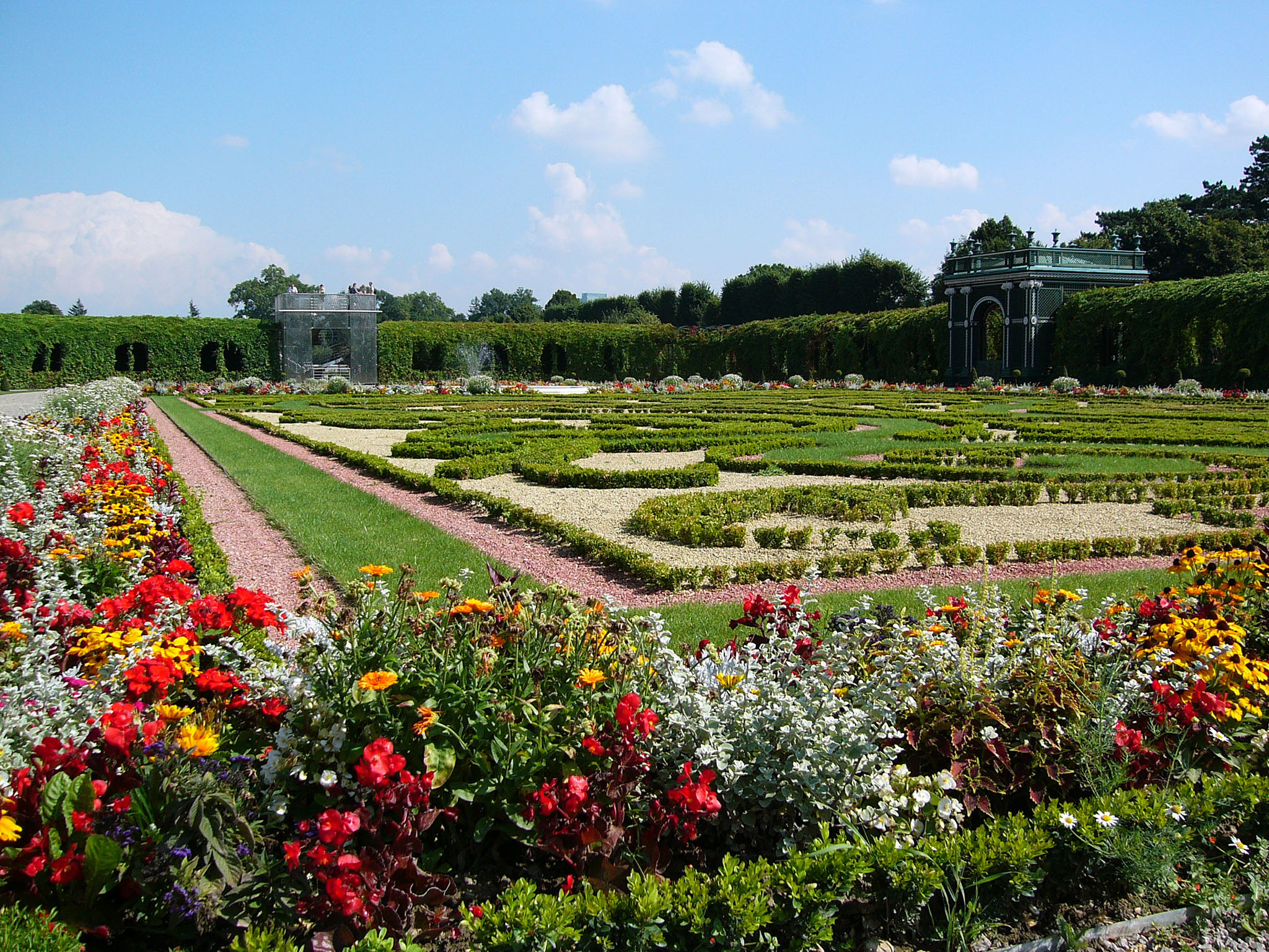 un parterre de fleurs