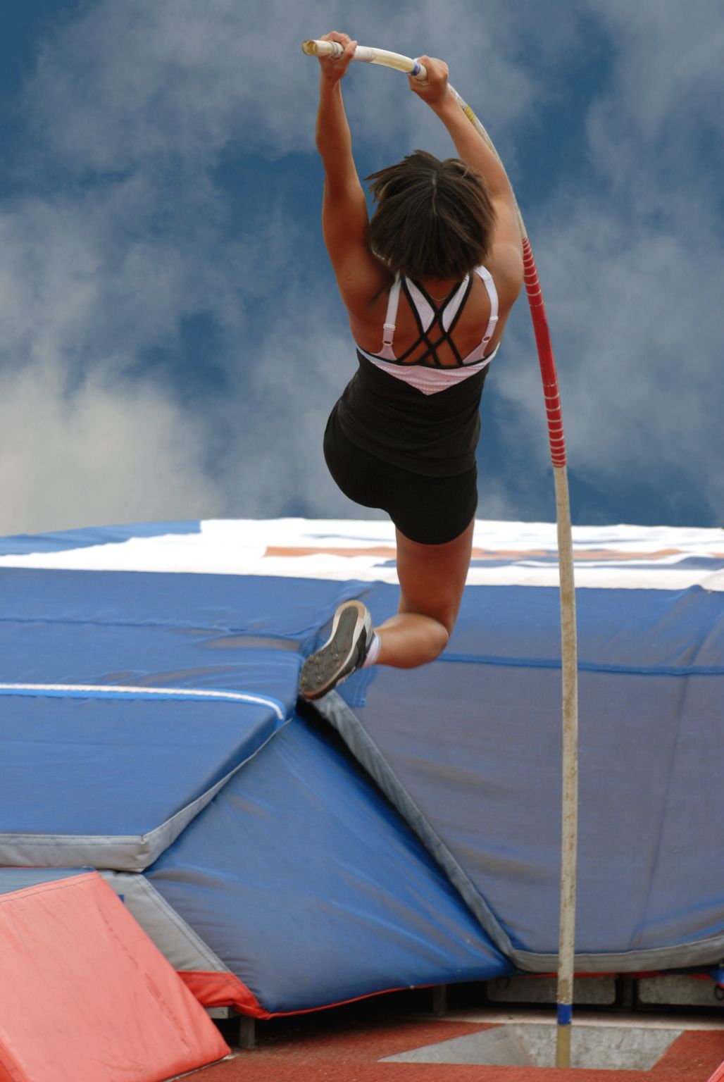 un saut à la perche