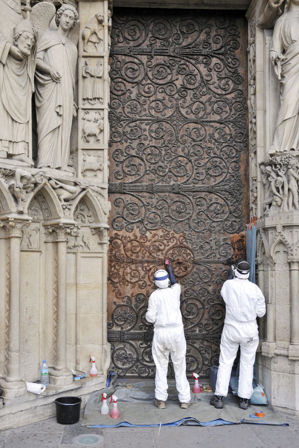 la restauration d’un portail d’église
