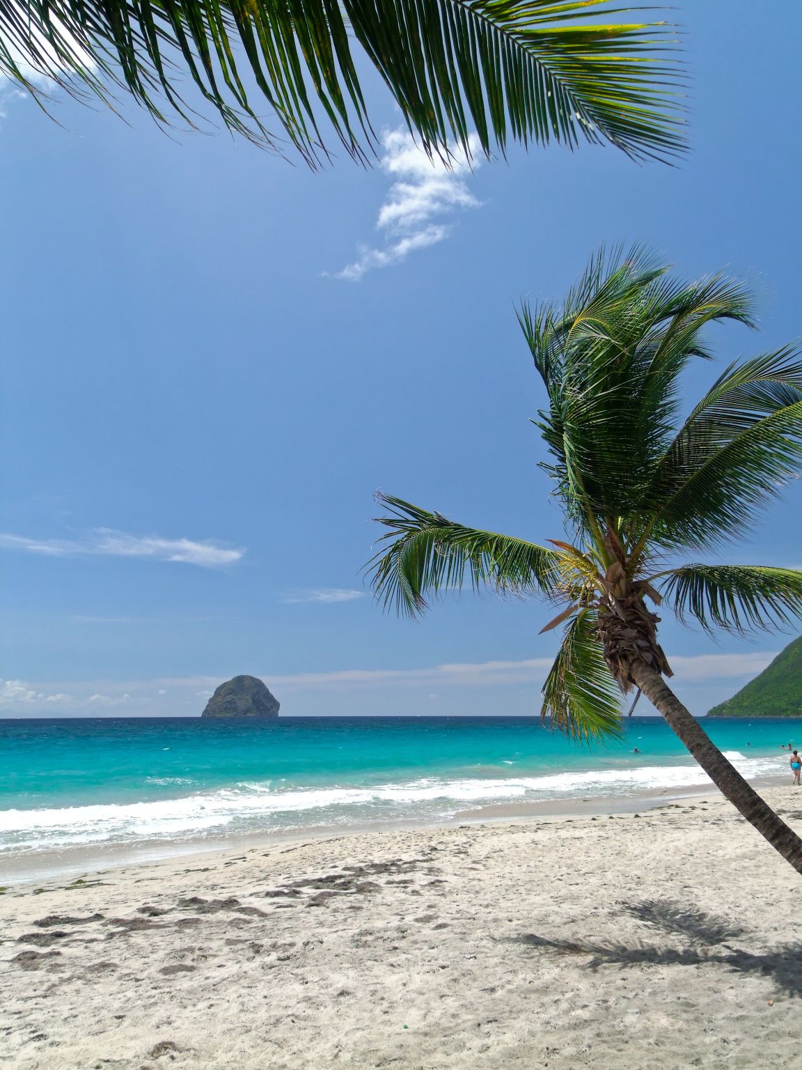 le rocher du Diamant à la Martinique (Antilles)