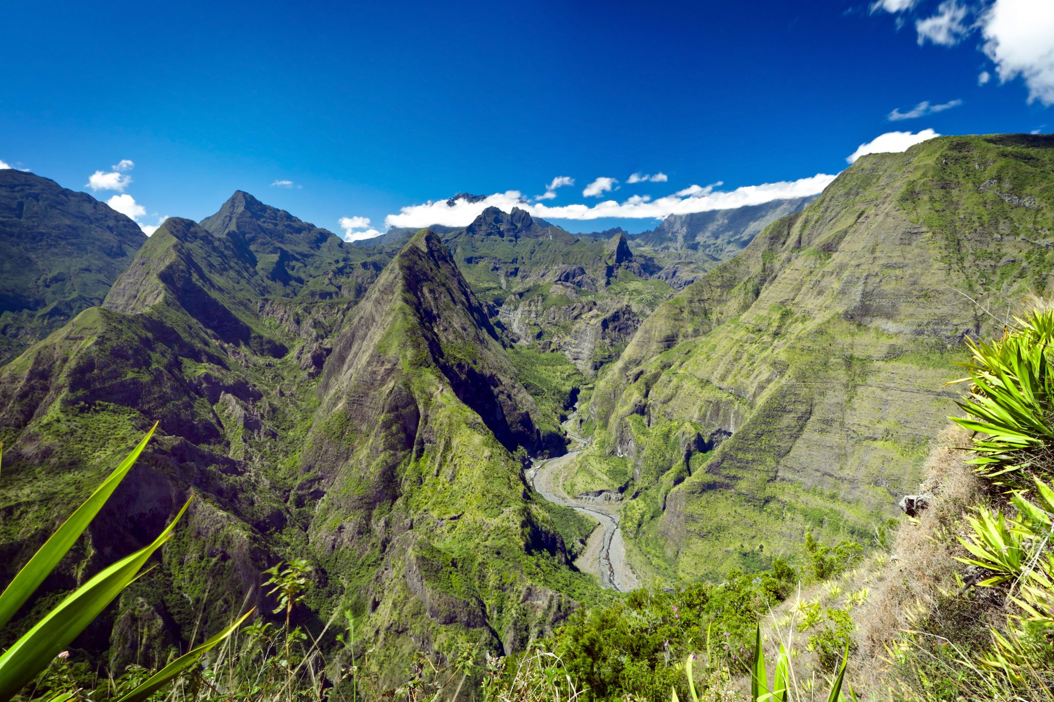 le cirque de Mafate sur l’île de La Réunion